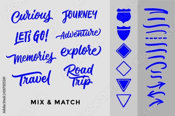 Obraz Road Trip Vector Elements