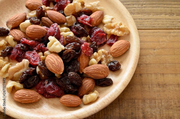 Fototapeta ナッツとドライフルーツ