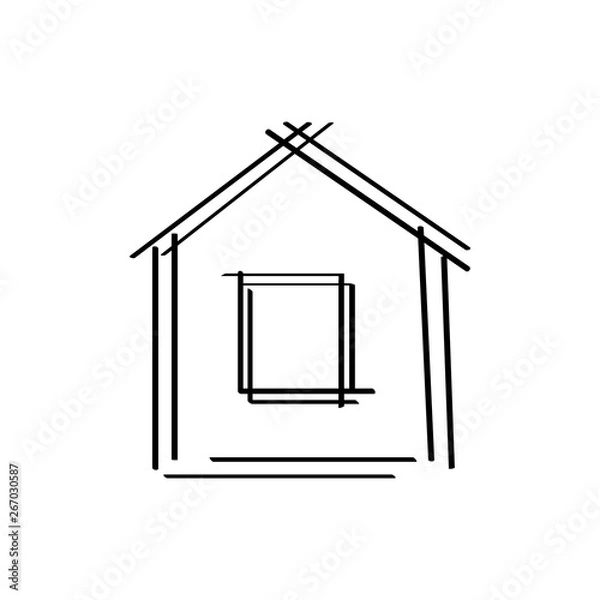 Fototapeta Home icon. House icon. Real estate. Image for web applications, mobile applications, print.