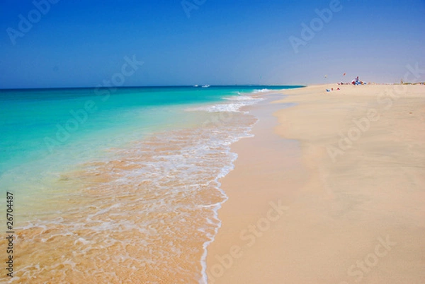 Fototapeta Plaża w Santa Maria - wyspa Sal - Wyspy Zielonego Przylądka