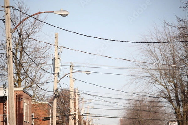 Fototapeta electrical wires