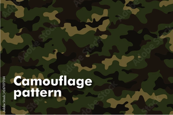 Obraz Military camouflage seamless pattern