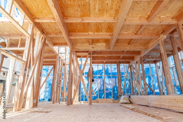 Fototapeta 上棟現場