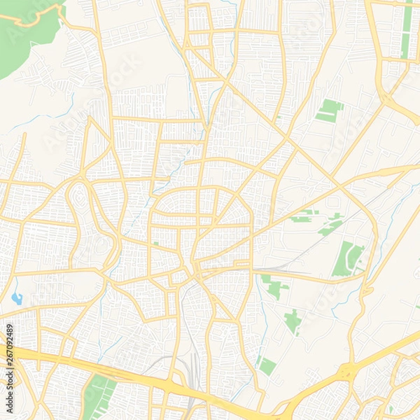 Fototapeta Acharnes, Greece printable map