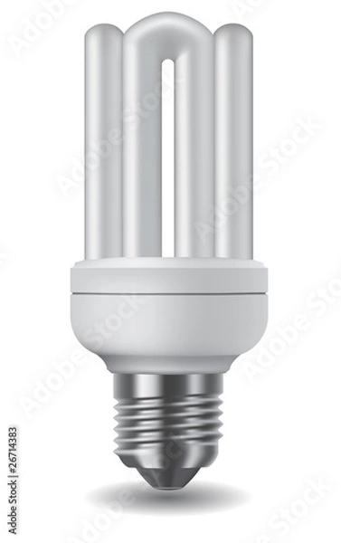 Fototapeta Energy saving light bulb