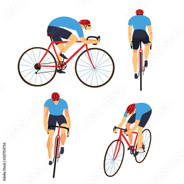 Fototapeta Szybki zestaw motocyklowy z innego widoku