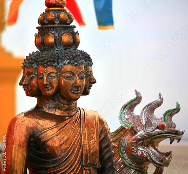 Obraz Bronze Buddha Statue Bangkok