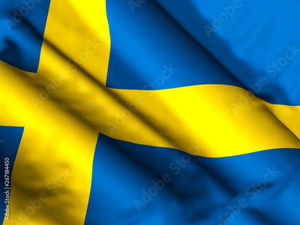 Obraz Sweden flag background