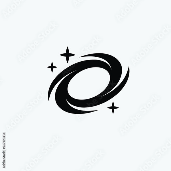 Fototapeta Space galaxy logo icon vector