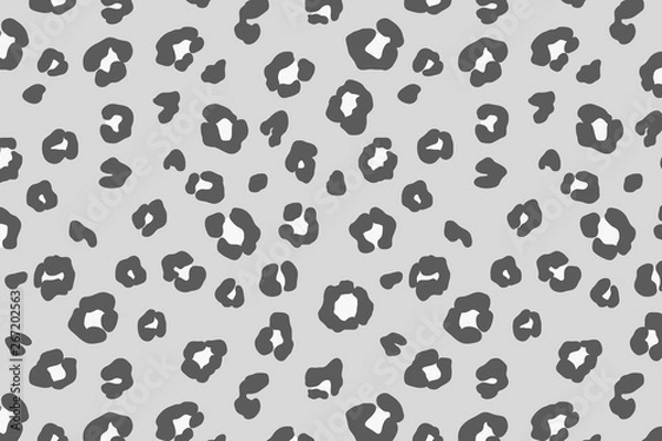 Fototapeta Vector illustration of leopard pattern. Animal background