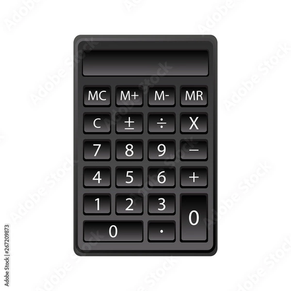 Obraz Black Calculator - Illustration