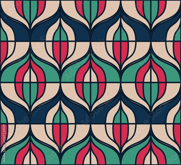 Fototapeta Art deco vintage pattern