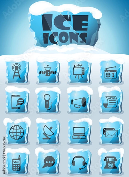 Obraz media icon set