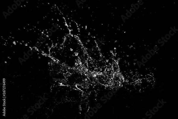 Fototapeta Splash of water. Isolate on black background