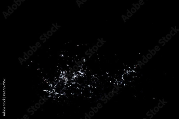 Fototapeta Splash of water. Isolate on black background