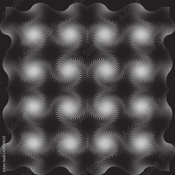 Fototapeta Dotted Halftone Vector Pattern or Texture