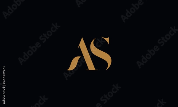 Obraz AS logo design template vector illustration