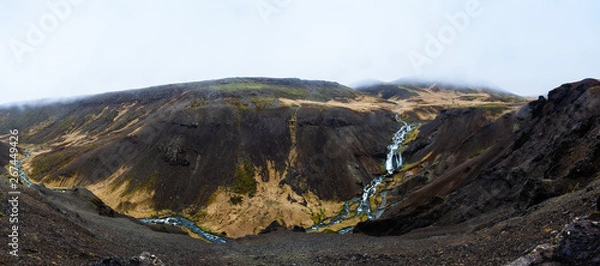 Obraz waterfall in mountains