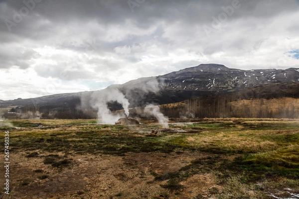 Obraz volcano in iceland
