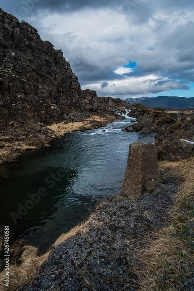 Obraz river in the mountains