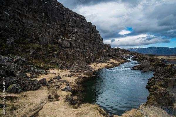 Obraz river in the mountains