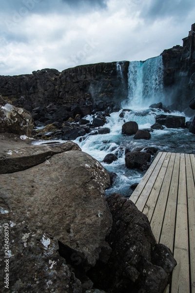 Obraz waterfall in iceland
