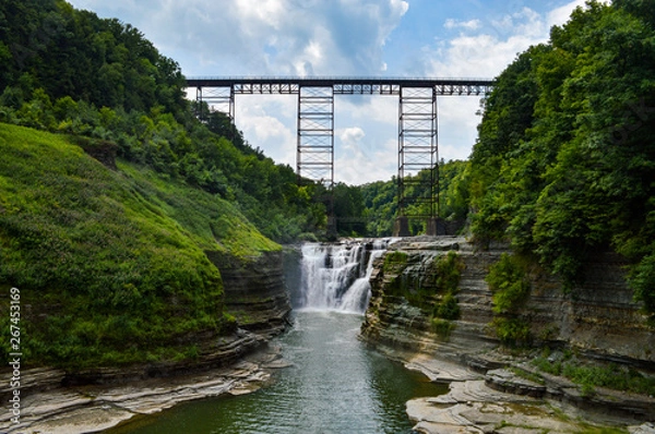 Obraz Letchworth Upper Falls