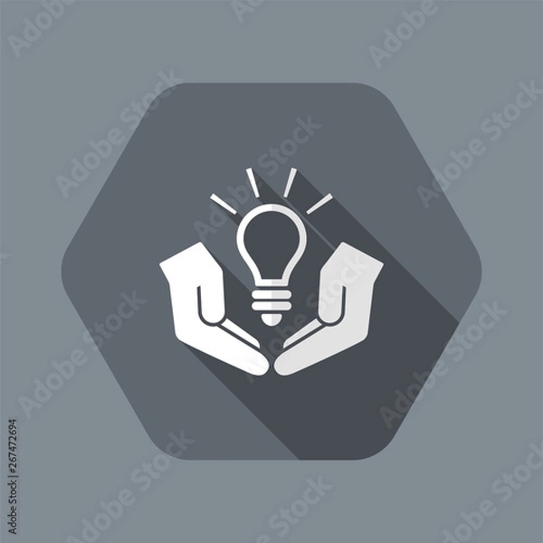 Fototapeta Patented idea - Vector web icon