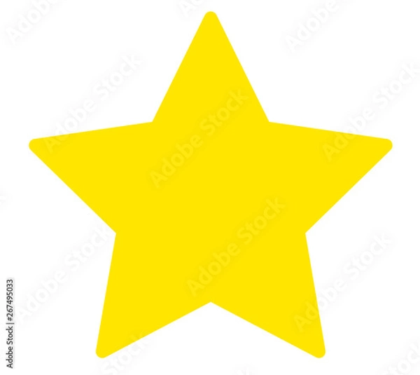 Obraz star icon on white background. flat style. star icon for your web site design, logo, app, UI. yellow star symbol.
