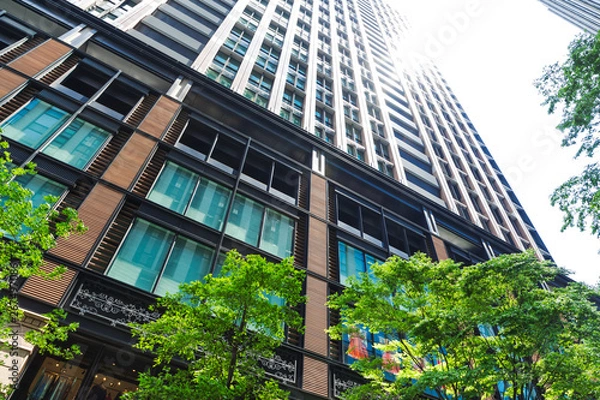 Fototapeta (東京都ｰ都市風景)丸の内おしゃれな洋風ビル４