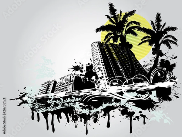 Obraz Summer Palm City