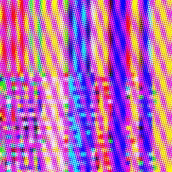 Obraz Colorful abstract halftone pattern background. Extra large design element.