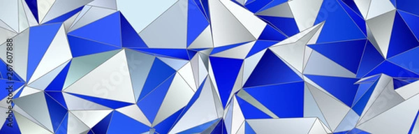 Fototapeta Abstract Low-Poly background. triangulated texture. Design 3d. Polygonal geometrical pattern. Triangular modern style