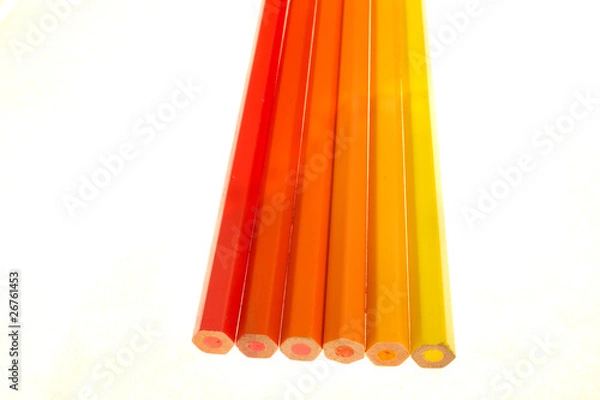Obraz Buntstifte Rot Gelb