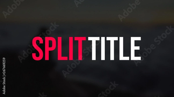 Obraz Split Title