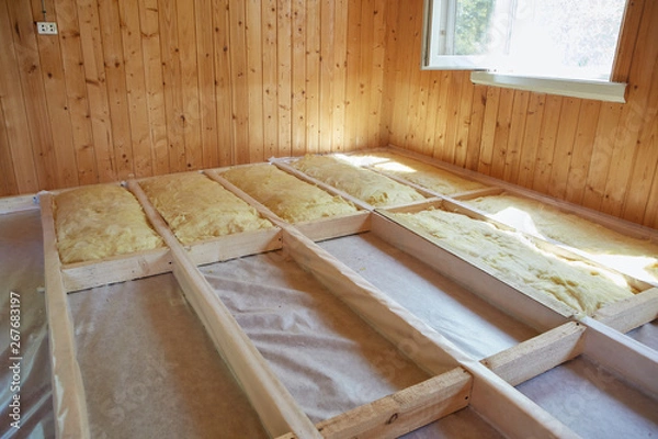 Obraz Floor heating insulation
