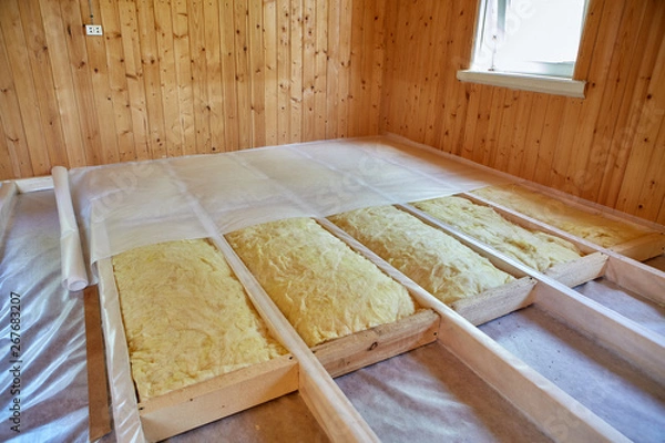 Obraz Floor heating insulation