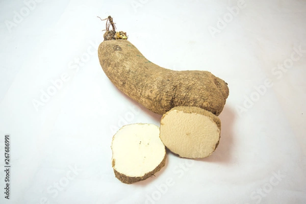 Fototapeta Nigerian yam local root with high carbonhydrate