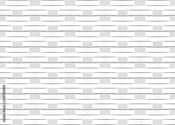 Obraz 3d rendering. modern seamless white brick block wall texture design background.