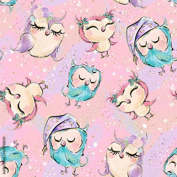 Obraz seamless pattern with birds