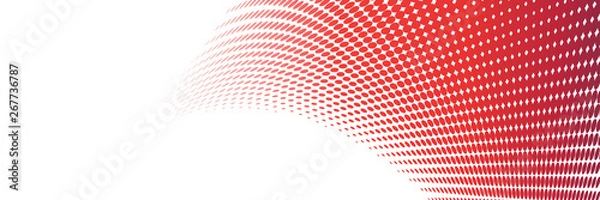 Obraz Punktraster rot weißer Hintergrund
