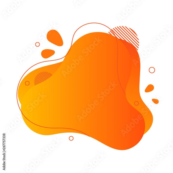 Fototapeta Abstract fluid design element