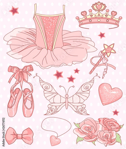 Obraz Princess Ballerina Set
