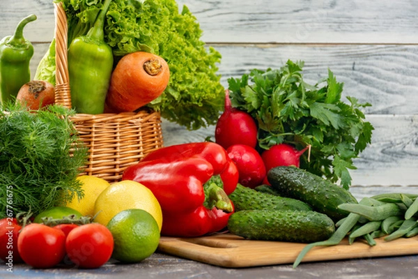 Obraz Fresh and raw vegetables