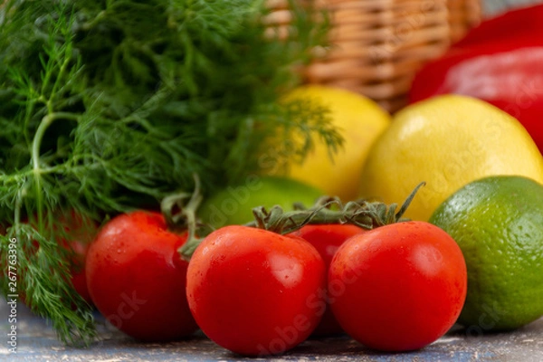 Obraz Fresh and raw vegetables