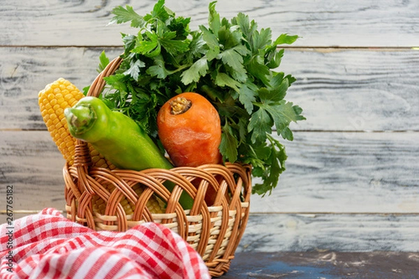 Obraz Fresh and raw vegetables