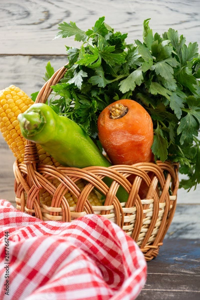 Obraz Fresh and raw vegetables