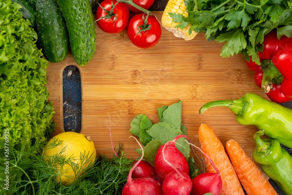 Obraz Fresh and raw vegetables