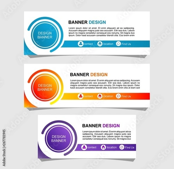 Obraz vector template for web design