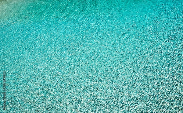 Obraz Bright sunny day over the surface of the water from the Bahamas.
